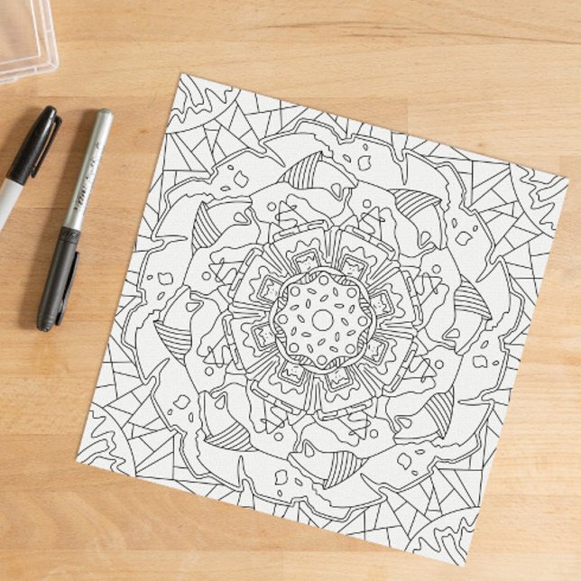 Happy Doodles: Joyful Coloring Page Poster (Von Creator hochgeladen)