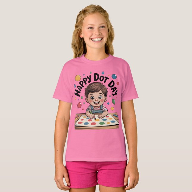 Happy Dot Day 15. September Groovy Smile Face Shir T-Shirt (Vorne ganz)