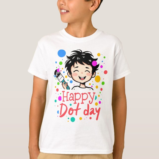 Happy Dot Day - Back to School Teacher T-Shirt (Vorderseite)
