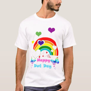 Happy Dot Day Colorful Rainbow Polka Dot Boys Kind T-Shirt