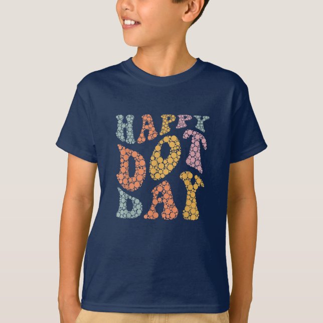 Happy Dot Day farbenfroh T-Shirt (Vorderseite)