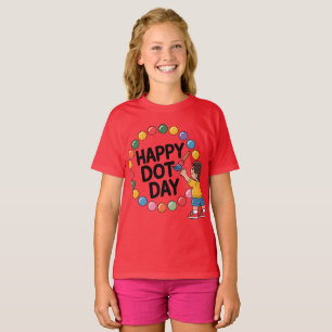 Happy Dot Day Funny Colorful Polka Dots Kids Shirt