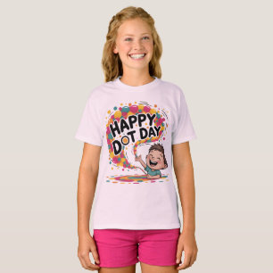 Happy Dot Day Funny Dots Lächeln Gesicht KinderT-S T-Shirt