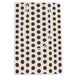Happy Dots Gift Bag —Lemon & Plum (Gender-Neutral) Mittlere Geschenktüte