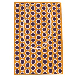 Happy Dots Gift Bag Orange & Plum (Gender-Neutral) Mittlere Geschenktüte