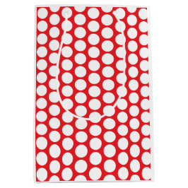 Happy Dots Gift Bag Red & Plum (Gender-Neutral) Mittlere Geschenktüte