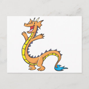 Happy Dragon Cartoon Postkarte