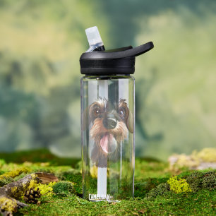 Happy Drahthaar Dackel Trinkflasche