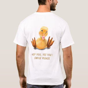 Happy Duck Funny T - Shirt - Benutzerdefinierter T