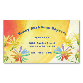 Happy Duckling Daycare Business Card Magnetische Visitenkarte