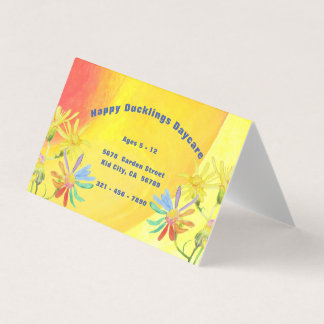 Happy Duckling Daycare Business Card Visitenkarten