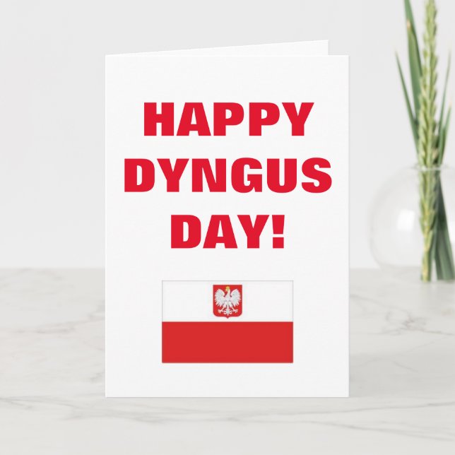 HAPPY DYNGUS DAY KARTE (Vorderseite)