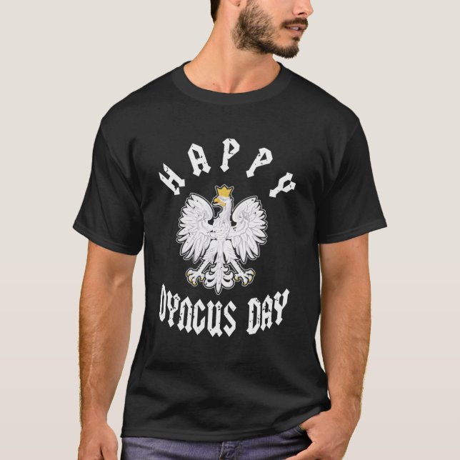Happy Dyngus Day Polska Polnischer Weißer Adler Ge T-Shirt (Vorderseite)