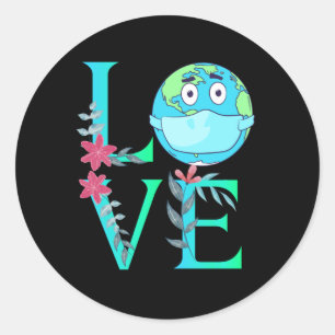 Happy Earth Day 2021, ein bezauberndes Geschenk zu Runder Aufkleber