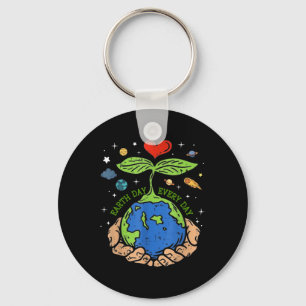 Happy Earth Day 2024 Rette unseren Planeten Niedli Schlüsselanhänger