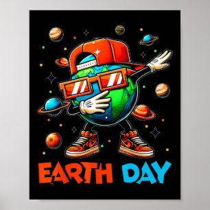 Happy Earth Day 2025 Funny Earth Day Kinder Jungs  Poster