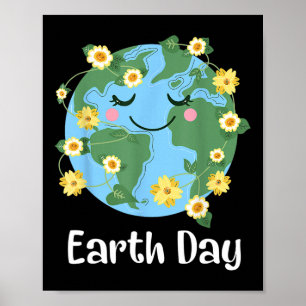 Happy Earth Day 2025 Niedlich Earth Day Kinder Kle Poster