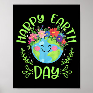 Happy Earth Day 2025 Niedlich Earth Day Kinder Kle Poster