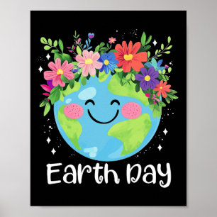 Happy Earth Day 2025 Niedlich Earth Day Kinder Kle Poster