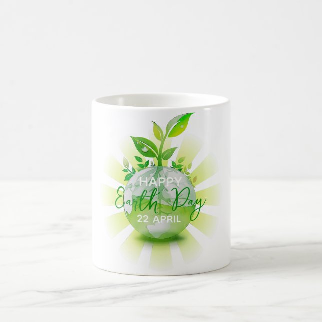  HAPPY EARTH DAY 2026 SAVE THE PLANET KAFFEETASSE (Mittel)