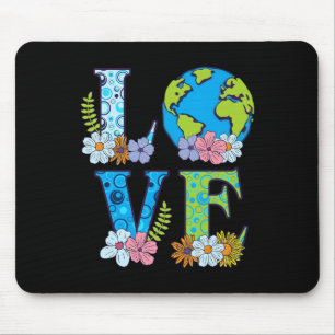 Happy Earth Day Birthday Rett Nature Liebe Girl En Mousepad
