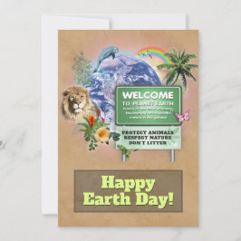 Happy Earth Day Feiertagskarte
