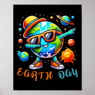 Happy Earth Day Funny Earth Day Kinder Kleinkind B Poster