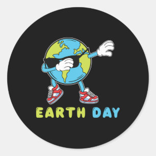 Happy Earth Day Funny Earth Day Runder Aufkleber