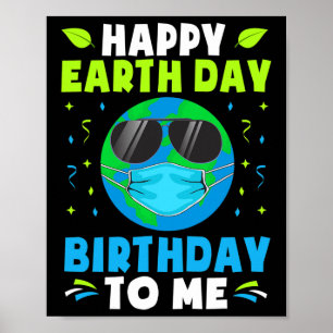 Happy Earth Day Geburtstags-Shirts Geboren am 22.  Poster