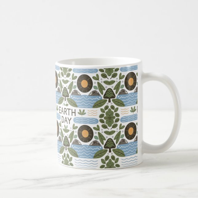 Happy Earth Day-Geschenk Kaffeetasse (Rechts)