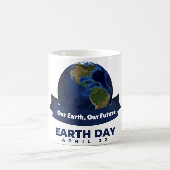 Happy Earth Day Kaffeetasse (Mittel)
