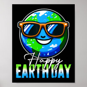 Happy Earth Day Kinder Jungs Männer Coole Erde Des Poster