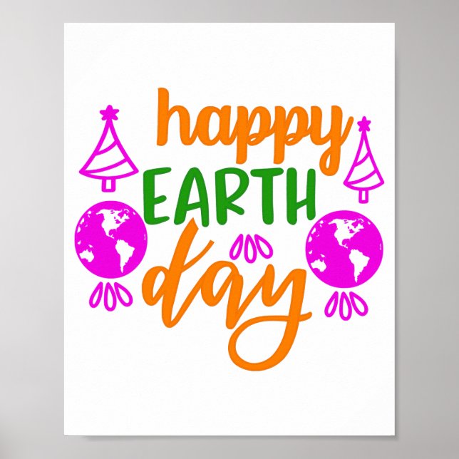 Happy Earth Day Poster (Vorne)