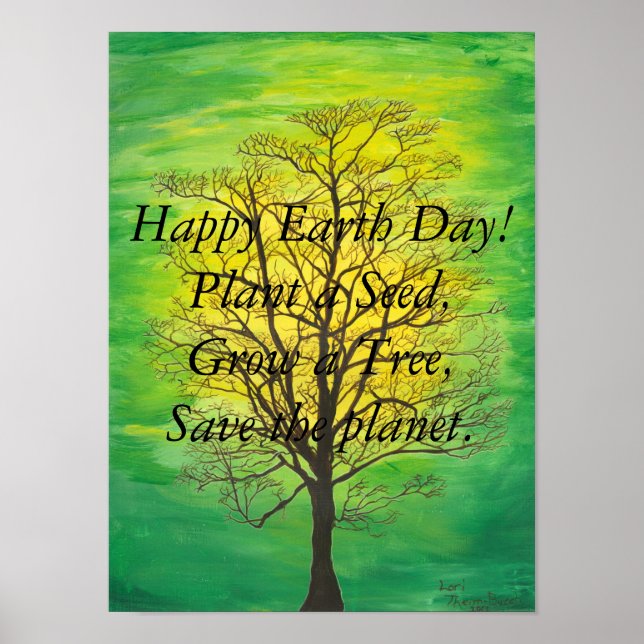 Happy Earth Day Poster (Vorne)