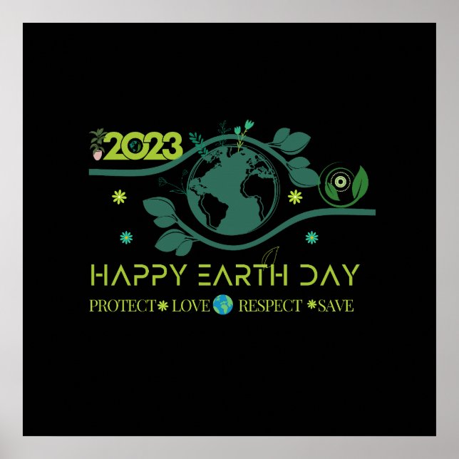 Happy Earth Day Poster (Vorne)