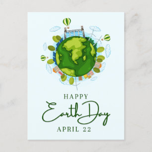 Happy Earth Day Postkarte