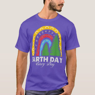 Happy Earth Day Rainbow Niedlich Earth Lover Kids  T-Shirt