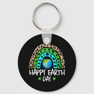 Happy Earth Day Rainbow Niedlich Earth Lovers Kind Schlüsselanhänger