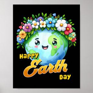 Happy Earth Day Rainbow Shirt Earth Day 2025 Kinde Poster
