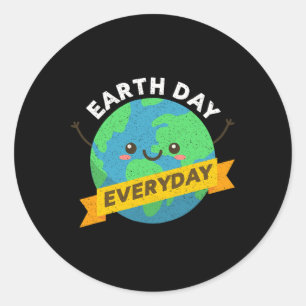 Happy Earth Day Recycle Funny Science The Runder Aufkleber