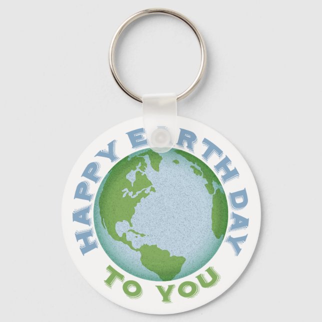Happy Earth Day Schlüsselanhänger (Vorderseite)