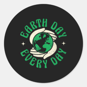 Happy Earth Day Shirt Niedlich Earth Day 2025 Men Runder Aufkleber