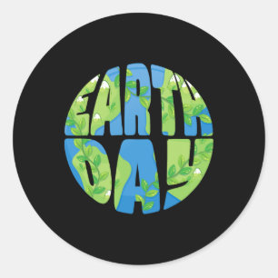 Happy Earth Day Shirt Niedlich Earth Day Men Women Runder Aufkleber