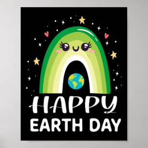Happy Earth Day Shirt Niedliche Welt für Frauen Ki Poster