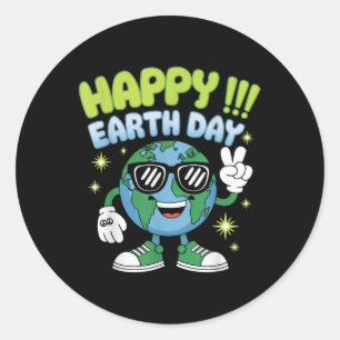 Happy Earth Day Shirts Earth Day 2025 Shirts für K Runder Aufkleber