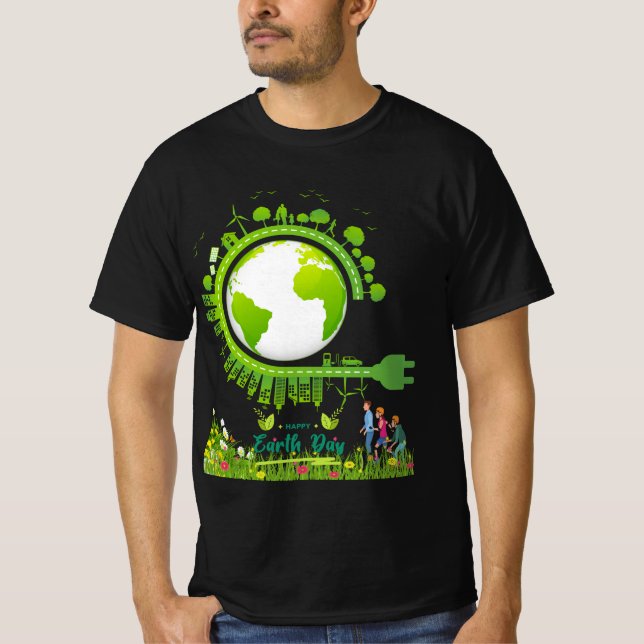 Happy Earth Day T-Shirt (Vorderseite)