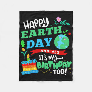 Happy Earth Day und ja, es ist auch mein Geburtsta Fleecedecke
