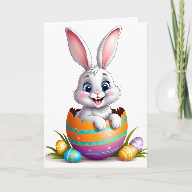 Happy East Bunny Feiertagskarte (Vorderseite)
