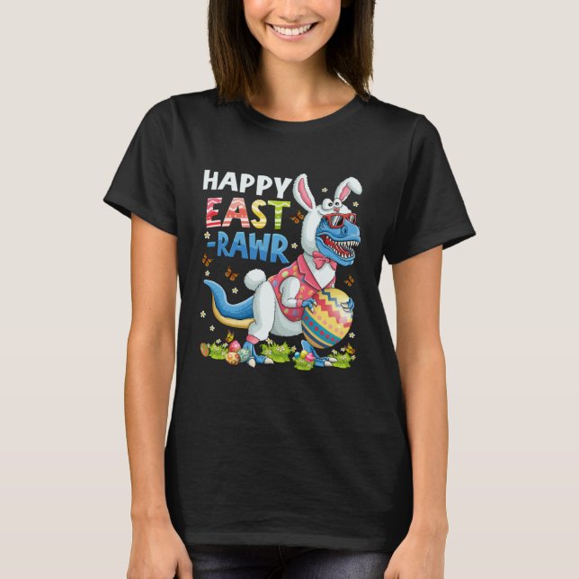 Happy East-Rawr Dino Dinosaur Easter Day For Toddl T-Shirt (Vorderseite)