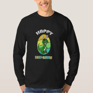Happy East Rawr Niedlich Bunny Costume Oars Happy  T-Shirt